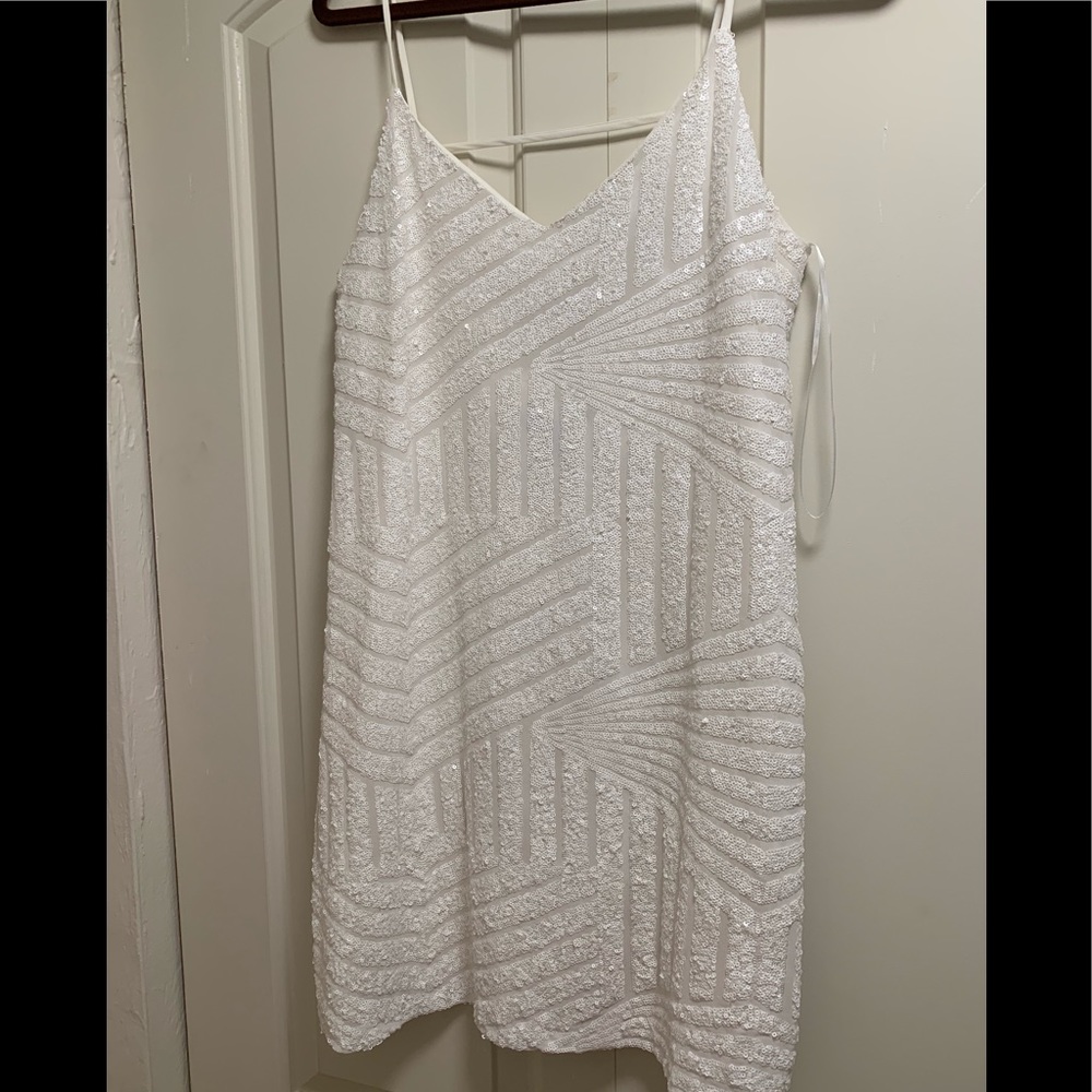 White Sequin dress